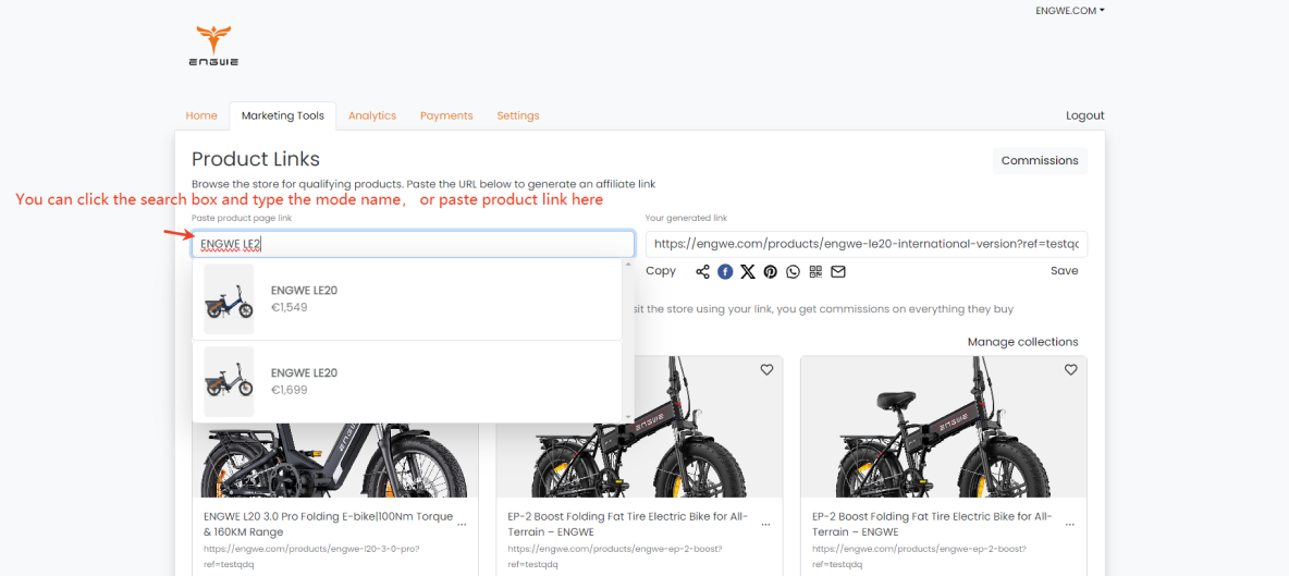 Ontvang uw exclusieve link en code