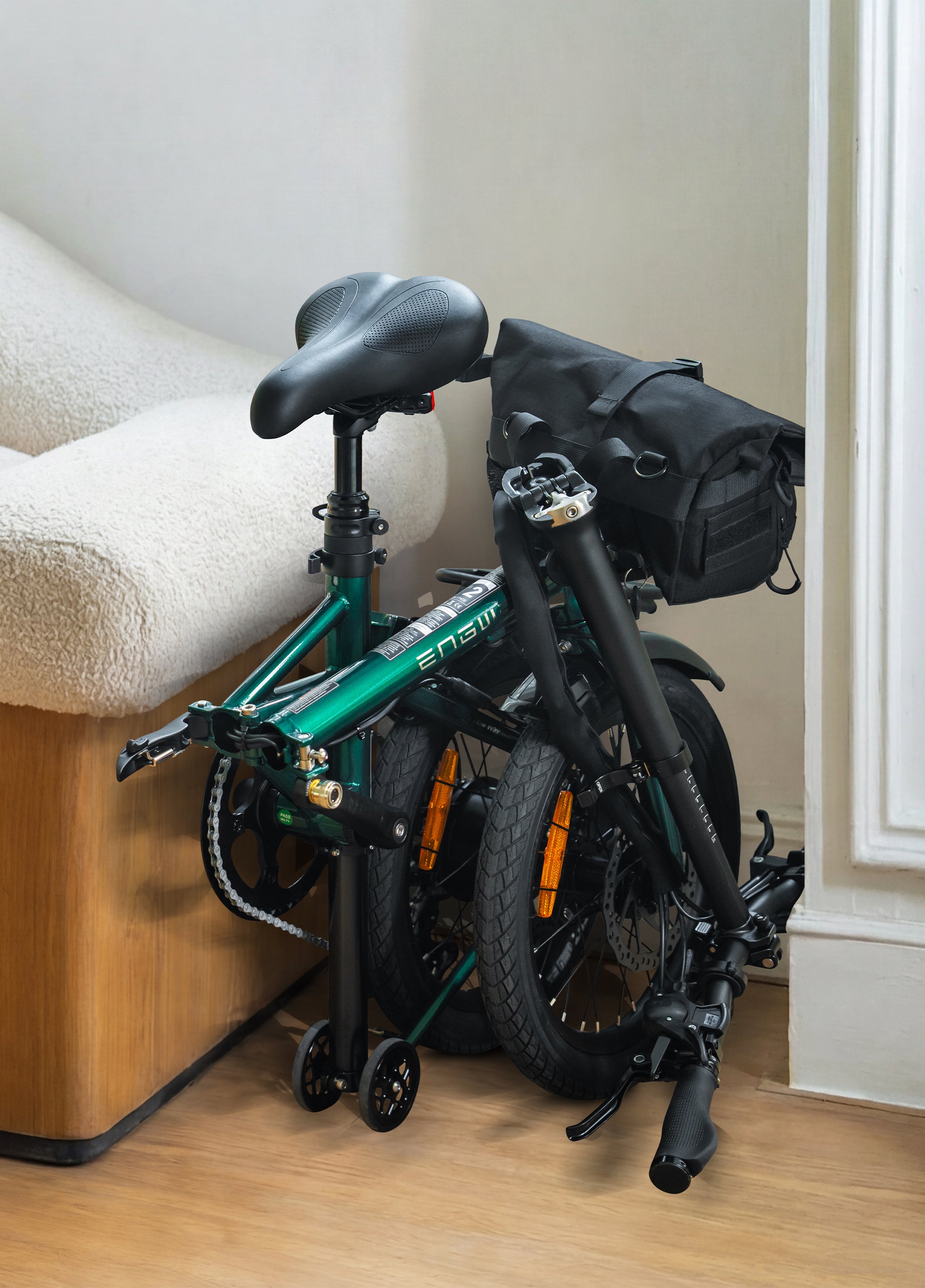 ENGWE Zip Draagbare Elektrische Fiets: 3-Sec Vouw, 16,9kg In Stad