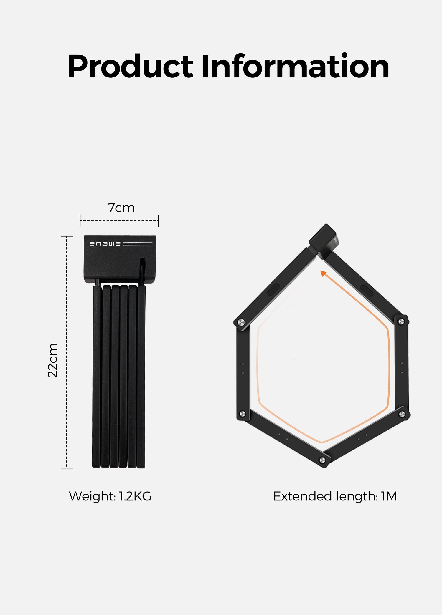 Opvouwbare Fiets Slot