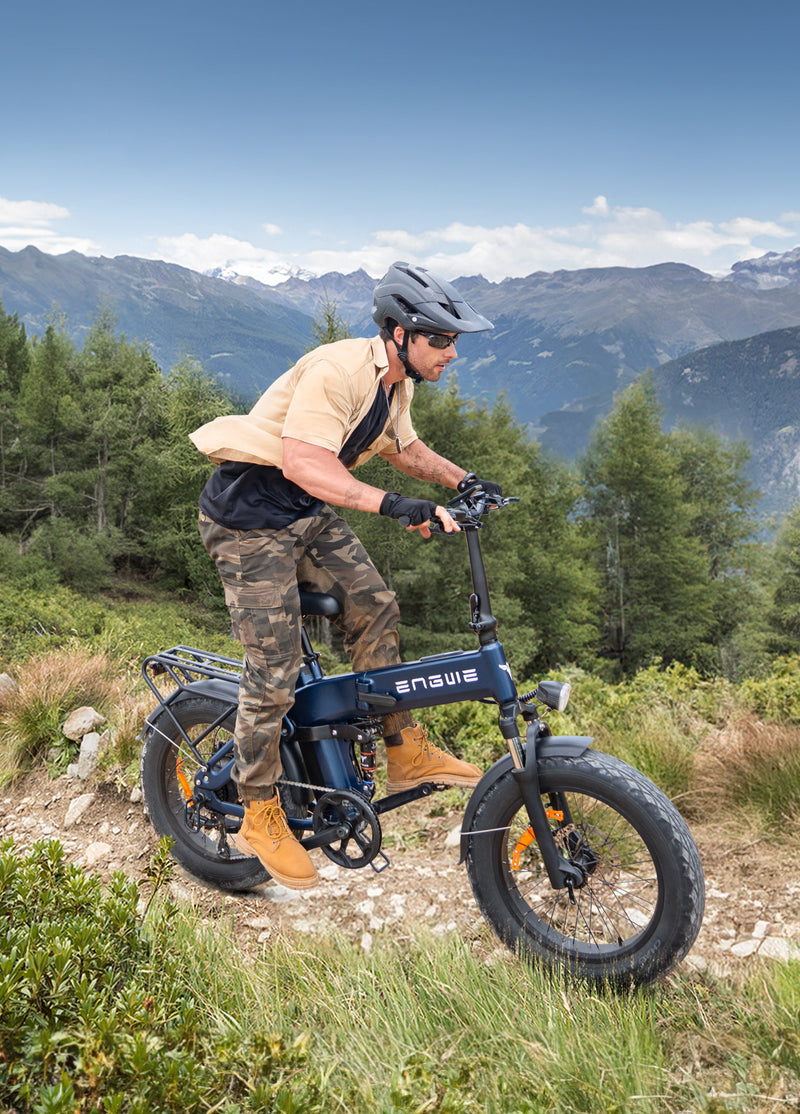 ENGWE Engine Pro 2.0 - Elektrische Vouwfiets - Blauw - Benelux Fatbikes
