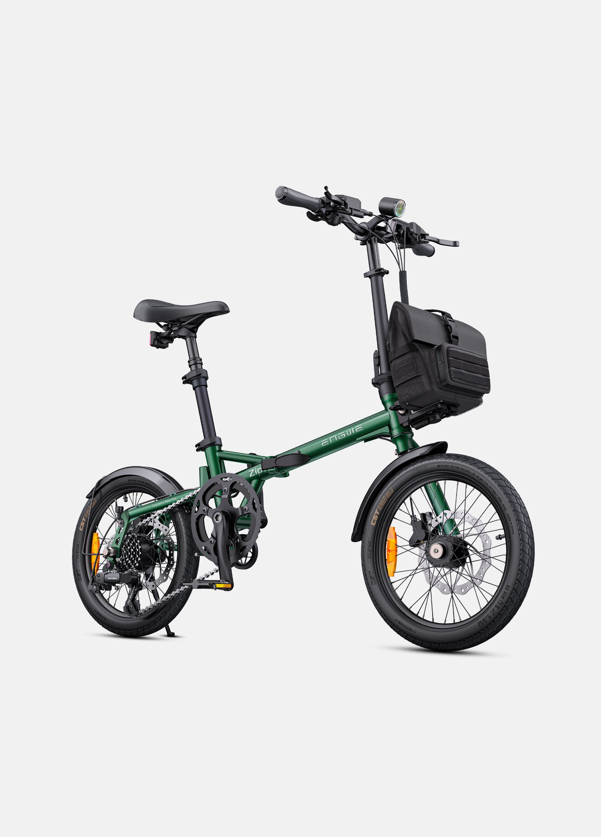 ENGWE Zip Draagbare Elektrische Fiets: 3-Sec Vouw, 16,9kg In Stad