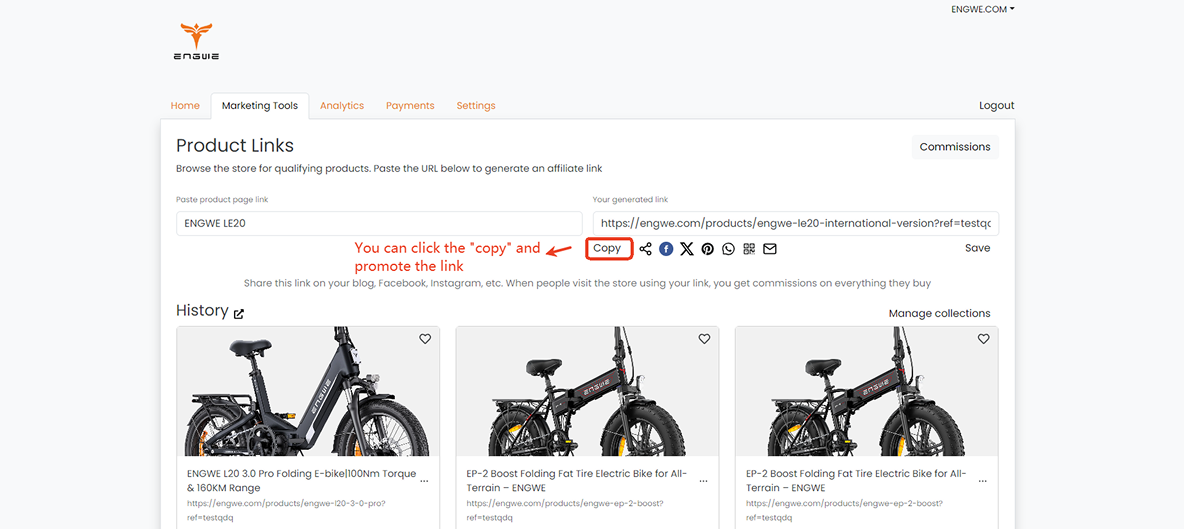 Ontvang uw exclusieve link en code